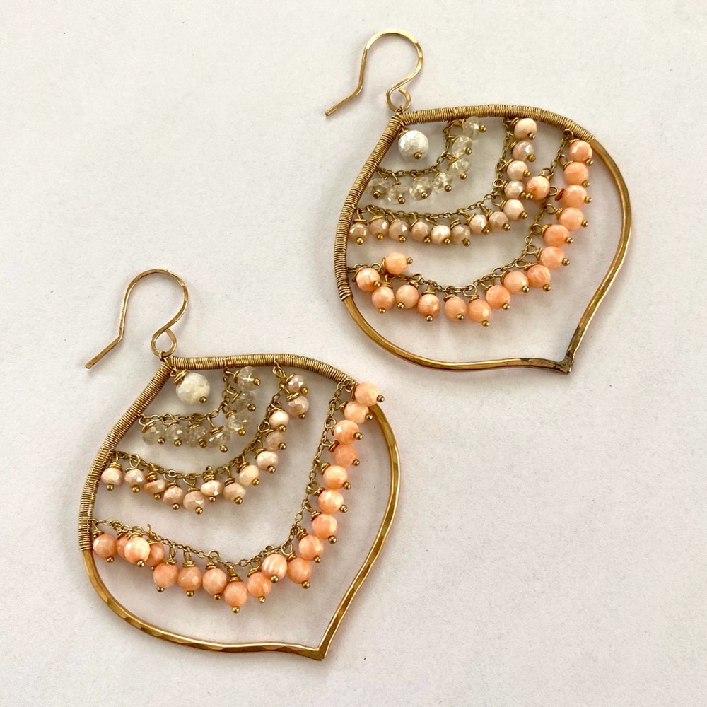 Debra Mack Goddess Teardrop Hoop Earrings